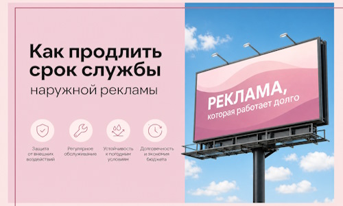 Как продлить срок службы наружной рекламы в  Кыштыме