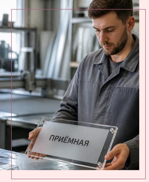Таблички из оргстекла на заказ в Кыштыме от 4051 р. | Аванза-Кшт